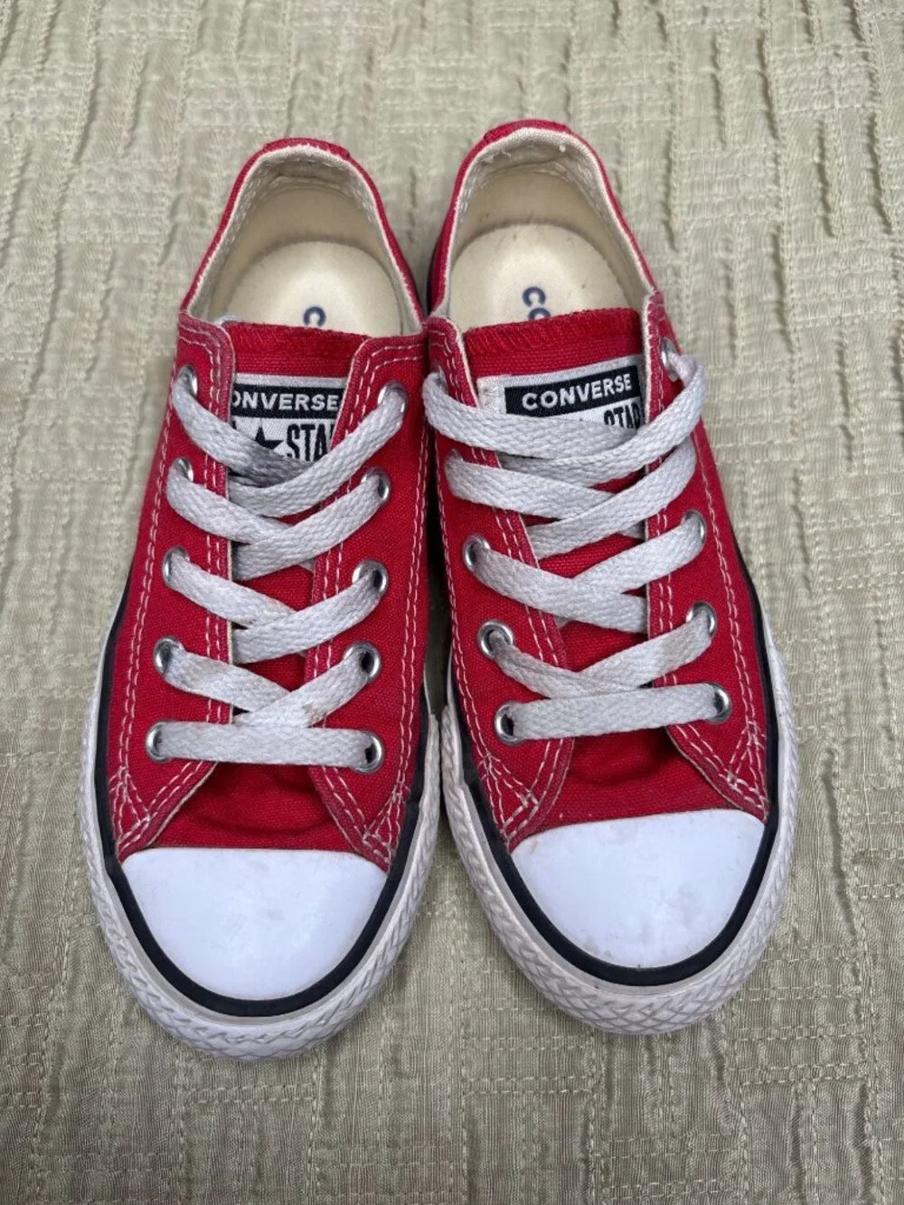 Little Kids' 12 Converse All Star Red Low Chuck Taylors